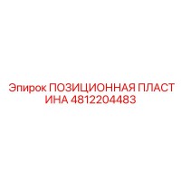 4812204483 ПОЗИЦИОННАЯ ПЛАСТИНА Epiroc