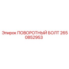 2650852953 ПОВОРОТНЫЙ БОЛТ Epiroc