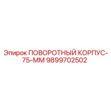 9899702502 ПОВОРОТНЫЙ КОРПУС-75-ММ Epiroc