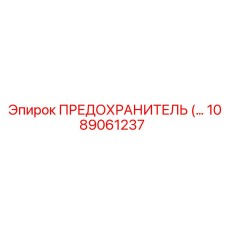 1089061237 ПРЕДОХРАНИТЕЛЬ (силовой) Epiroc