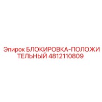 4812110809 БЛОКИРОВКА-ПОЛОЖИТЕЛЬНЫЙ Epiroc