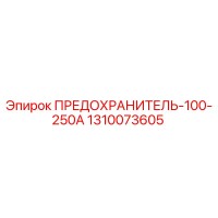 1310073605 ПРЕДОХРАНИТЕЛЬ-100-250А Epiroc