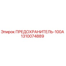 1310074889 ПРЕДОХРАНИТЕЛЬ-100А Epiroc