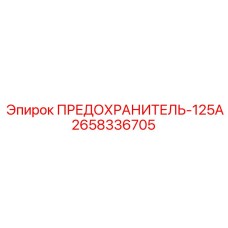 2658336705 ПРЕДОХРАНИТЕЛЬ-125А Epiroc