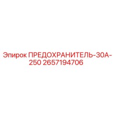 Фото предохранителя-30А-250 Epiroc артикул 2657194706