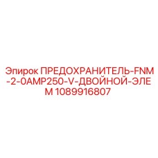 1089916807 ПРЕДОХРАНИТЕЛЬ-FNM-2-0AMP250-V-ДВОЙНОЙ-ЭЛЕМ Epiroc