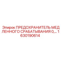 1630190614 ПРЕДОХРАНИТЕЛЬ МЕДЛЕННОГО СРАБАТЫВАНИЯ 0 Epiroc