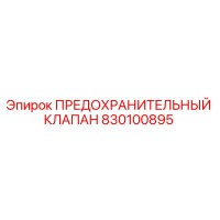 830100895 ПРЕДОХРАНИТЕЛЬНЫЙ КЛАПАН Epiroc