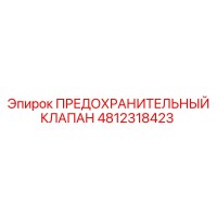 4812318423 ПРЕДОХРАНИТЕЛЬНЫЙ КЛАПАН Epiroc