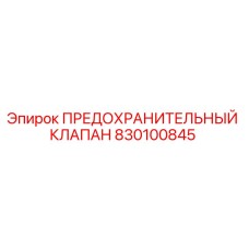 830100845 ПРЕДОХРАНИТЕЛЬНЫЙ КЛАПАН Epiroc