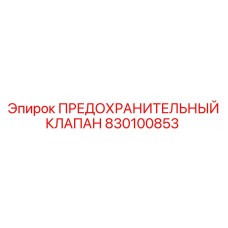 830100853 ПРЕДОХРАНИТЕЛЬНЫЙ КЛАПАН Epiroc