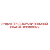 830100879 ПРЕДОХРАНИТЕЛЬНЫЙ КЛАПАН Epiroc