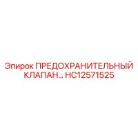 HC12571525 ПРЕДОХРАНИТЕЛЬНЫЙ КЛАПАН Epiroc