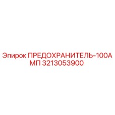 3213053900 ПРЕДОХРАНИТЕЛЬ-100АМП Epiroc