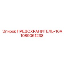 1089061238 ПРЕДОХРАНИТЕЛЬ-16А Epiroc