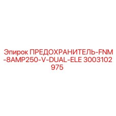 3003102975 ПРЕДОХРАНИТЕЛЬ-FNM-8AMP250-V-DUAL-ELE Epiroc