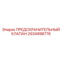 2934998776 ПРЕДОХРАНИТЕЛЬНЫЙ КЛАПАН Epiroc