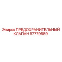 57779589 ПРЕДОХРАНИТЕЛЬНЫЙ КЛАПАН Epiroc