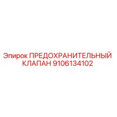 9106134102 ПРЕДОХРАНИТЕЛЬНЫЙ КЛАПАН Epiroc