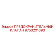 9753201693 ПРЕДОХРАНИТЕЛЬНЫЙ КЛАПАН Epiroc