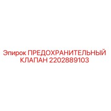 2202889103 ПРЕДОХРАНИТЕЛЬНЫЙ КЛАПАН Epiroc