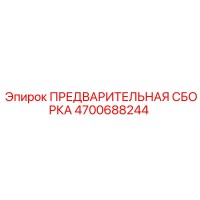 4700688244 ПРЕДВАРИТЕЛЬНАЯ СБОРКА Epiroc