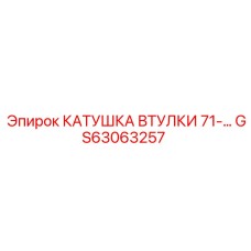GS63063257 КАТУШКА ВТУЛКИ 71-… Epiroc