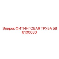 586100080 ФИТИНГОВАЯ ТРУБА Epiroc