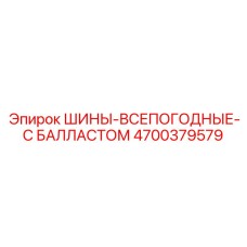4700379579 ШИНЫ-ВСЕПОГОДНЫЕ-С БАЛЛАСТОМ Epiroc
