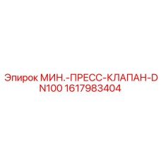 1617983404 МИН.-ПРЕСС-КЛАПАН-DN100 Epiroc