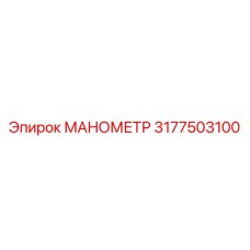 3177503100 МАНОМЕТР Epiroc
