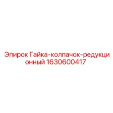 Гайка-колпачок для редукционных узлов Epiroc 1630600417