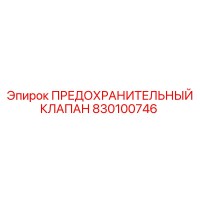 830100746 ПРЕДОХРАНИТЕЛЬНЫЙ КЛАПАН Epiroc