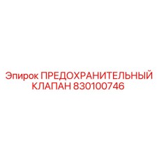 830100746 ПРЕДОХРАНИТЕЛЬНЫЙ КЛАПАН Epiroc