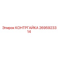 2695923314 КОНТРГАЙКА Epiroc