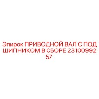 2310099257 ПРИВОДНОЙ ВАЛ С ПОДШИПНИКОМ В СБОРЕ Epiroc