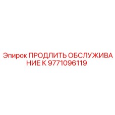 9771096119 ПРОДЛИТЬ ОБСЛУЖИВАНИЕ K Epiroc