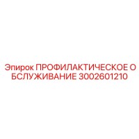 3002601210 ПРОФИЛАКТИЧЕСКОЕ ОБСЛУЖИВАНИЕ Epiroc