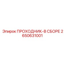 2650631001 ПРОХОДНИК-В СБОРЕ Epiroc