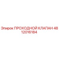 4812016184 ПРОХОДНОЙ КЛАПАН Epiroc