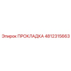 4812315663 ПРОКЛАДКА Epiroc