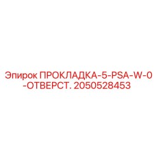 2050528453 ПРОКЛАДКА-5-PSA-W-0-ОТВЕРСТ. Epiroc