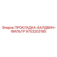 9753203185 ПРОКЛАДКА-БАЛДВИН-ФИЛЬТР Epiroc