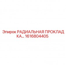 1616804405 РАДИАЛЬНАЯ ПРОКЛАДКА Epiroc