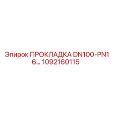 1092160115 ПРОКЛАДКА DN100-PN16 Epiroc