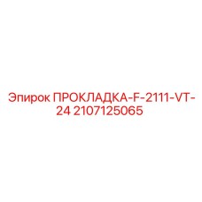 2107125065 ПРОКЛАДКА-F-2111-VT-24 Epiroc