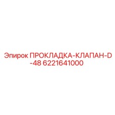 Оригинальная прокладка клапана D-48 6221641000 Epiroc