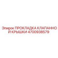 4700938579 ПРОКЛАДКА КЛАПАННОЙ КРЫШКИ Epiroc