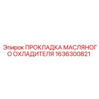 1636300821 ПРОКЛАДКА МАСЛЯНОГО ОХЛАДИТЕЛЯ Epiroc
