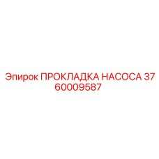 3760009587 ПРОКЛАДКА НАСОСА Epiroc
